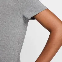 Nike One Classic жіноча Dri-FIT Short-Sleeve Top колір сірий