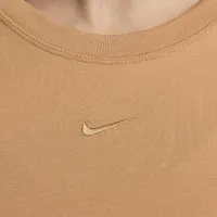 Nike Sportswear Chill Knit женская футболка цвет коричневый