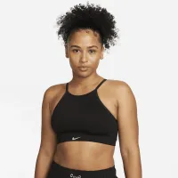 Nike Indy Seamless Ribbed женская Light-Support Non-Padded Sports Bra цвет черный