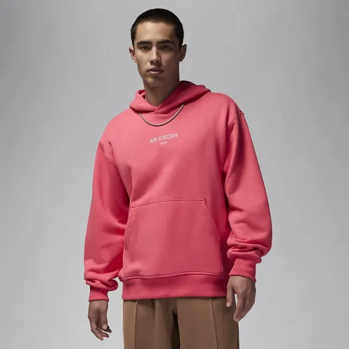 Nike Air Jordan Wordmark чоловічі Tokyo Fleece Pullover Толстовка з капюшоном Pink
