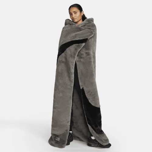 Nike Sportswear Faux Fur Blanket колір сірий