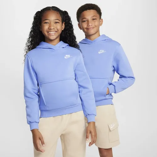Nike Sportswear Club Fleece Big дитячі Pullover Толстовка з капюшоном блакитний
