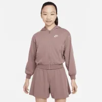 Nike Sportswear Big детские (Girls') Full-Zip Толстовка с капюшоном цвет фиолетовый