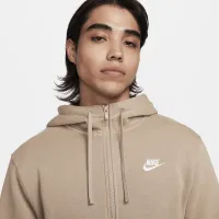 Nike Sportswear Club Fleece чоловічі Full-Zip Толстовка з капюшоном колір коричневий