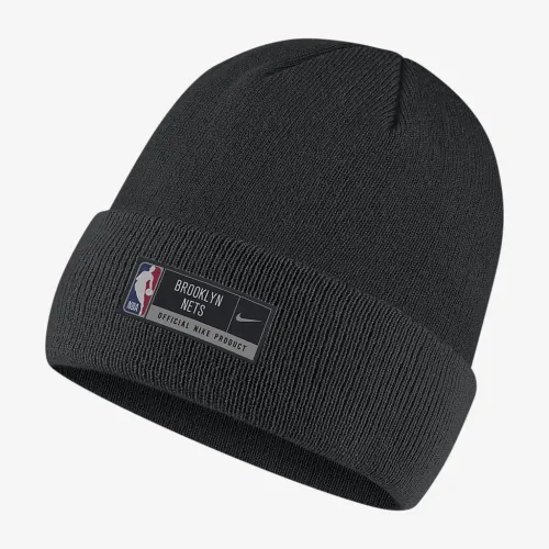 Brooklyn Nets Nike NBA Cuffed Beanie цвет черный