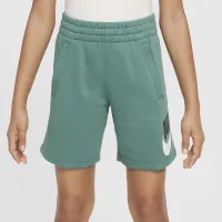 Nike Sportswear Club Fleece Big детские French Terry шорты цвет зеленый