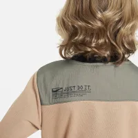 Nike Sportswear Paint Your Future Little дитячі French Terry Crew колір коричневий