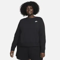 Nike Sportswear Club Fleece женская Crew-Neck свитшот (большие размеры) цвет черный