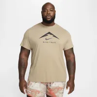 Nike Dri-FIT чоловічі Trail Running футболка колір коричневий