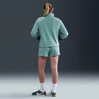 Nike Sportswear Club Fleece женская 1/2-Zip свитшот цвет зеленый