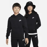 Nike Sportswear Club Fleece Big детские Pullover Толстовка с капюшоном цвет черный