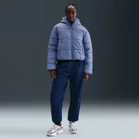 Nike Sportswear Classic Puffer женская Therma-FIT Loose Hooded Куртка синий
