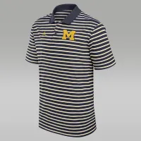 Michigan Wolverines Primetime Victory Striped чоловічі Nike Dri-FIT College Polo блакитний