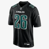 Saquon Barkley Philadelphia Eagles чоловічі Nike NFL Game Fashion Jersey колір чорний