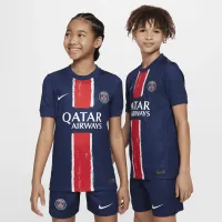 Paris Saint-Germain 2024/25 Stadium Home Big дитячі Nike Dri-FIT Soccer Replica Jersey блакитний