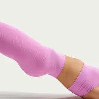Nike Pro Seamless женская С высокой Талией 7/8 лосины цвет фиолетовый
