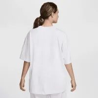 Nike Sportswear Essential жіноча оверсайз футболка колір коричневий