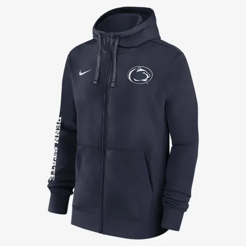 Penn State Nittany Lions Sideline Team Issue чоловічі Nike College Full-Zip Толстовка з капюшоном блакитний