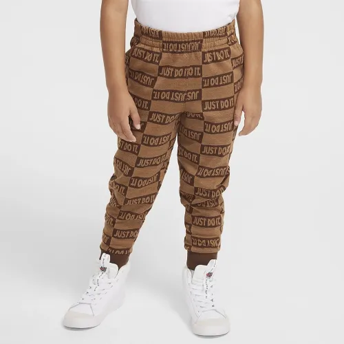 Nike Sportswear Textuцвет красный Club Little детские Fleece Joggers цвет коричневый