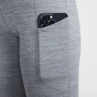 Nike One женская С высокой Талией 7/8 лосины с карманамицвет серый