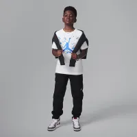 Nike Jordan Big детские Shatteцвет красный Glass Jumpman футболка цвет белый