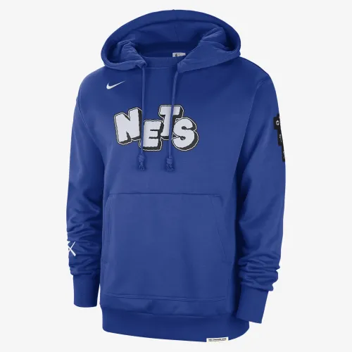 Brooklyn Nets Standard Issue 2023/24 City Edition чоловічі Nike NBA Courtside Толстовка з капюшоном блакитний