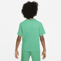 Nike Multi Big детские (для мальчиков) Dri-FIT Graphic тренировочные Top цвет зеленый