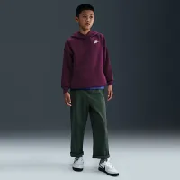 Nike Sportswear Club Fleece Big дитячі оверсайз Pullover Толстовка з капюшоном колір червоний