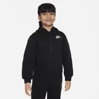 Nike Sportswear Club Fleece Little детские Full-Zip Толстовка с капюшоном цвет черный