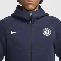 Chelsea FC Tech Fleece Windrunner мужские Nike Soccer Full-Zip Толстовка с капюшоном синий