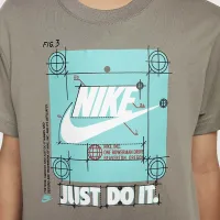 Nike Little дитячі Future Utility футболка колір сірий