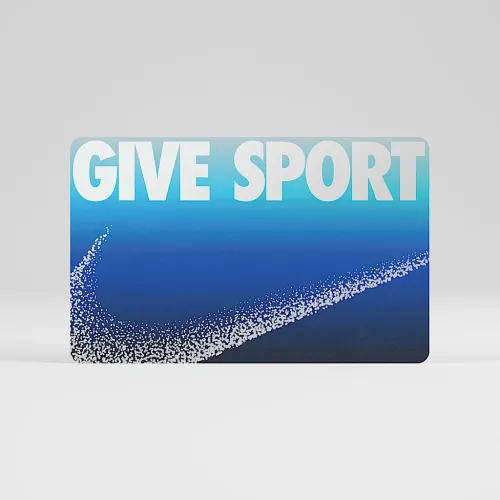 Nike Gift Card Mailed in a Mini Nike Shoebox блакитний
