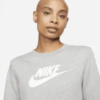Nike Sportswear Club Fleece женская Logo Crew-Neck свитшот цвет серый