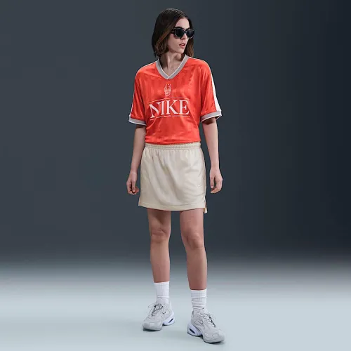 Nike Sportswear женская Jacquard Striped юбка цвет коричневый