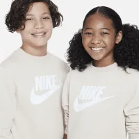 Nike Sportswear Club Fleece Big дитячі світшот колір коричневий