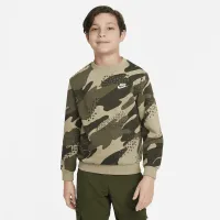 Nike Sportswear Club Fleece Big дитячі світшот колір коричневий