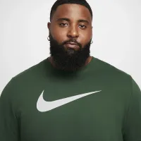 Nike Sportswear Swoosh мужские футболка цвет зеленый