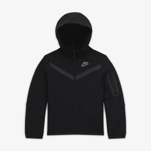 Nike Sportswear Tech Fleece Little детские Full-Zip Толстовка с капюшоном цвет черный