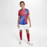 USMNT Academy Pro Big детские Nike Dri-FIT Soccer Pre-Match Short-Sleeve Top цвет белый