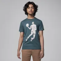 Nike Air Jordan Big детские Dots Graphic футболка цвет зеленый