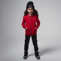 Nike Jordan Brooklyn Fleece Little детские 2-Piece Full-Zip Толстовка с капюшоном набор цвет черный