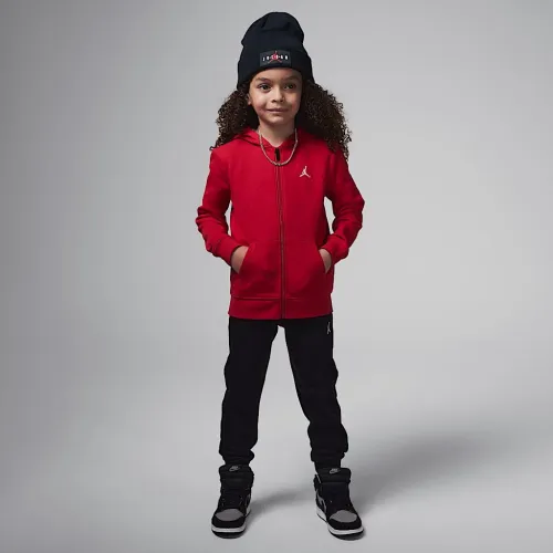 Nike Jordan Brooklyn Fleece Little детские 2-Piece Full-Zip Толстовка с капюшоном набор цвет черный