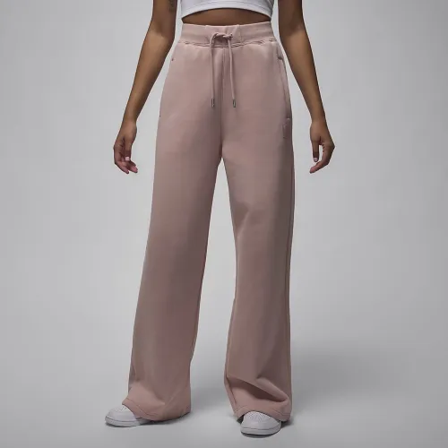 Nike Jordan Flight Fleece женская Open-Hem Pants Pink