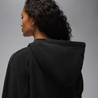 Nike Jordan Flight Fleece женская Full-Zip Толстовка с капюшоном цвет черный