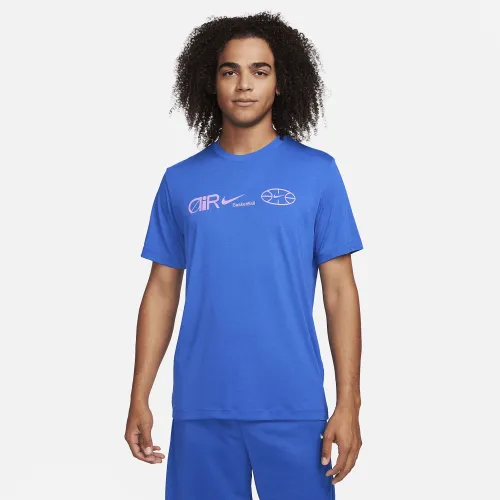 Nike Dri-FIT мужские баскетбольные футболка синий