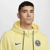 Club Америка Club мужские Nike Soccer Full-Zip Толстовка с капюшоном Yellow