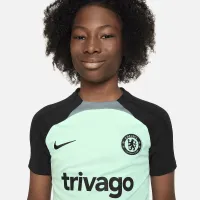 Chelsea FC Strike Third Big детские Nike Dri-FIT Soccer Short-Sleeve Knit Top цвет зеленый