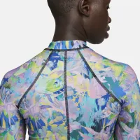 Nike Fusion Women's Long-Sleeve Hydroguard Crop Swim Top