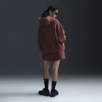 Nike Sportswear Phoenix Fleece жіноча З високою талією Loose шорти колір коричневий