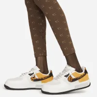 Nike Air женская С высокой Талией Printed лосины цвет коричневый